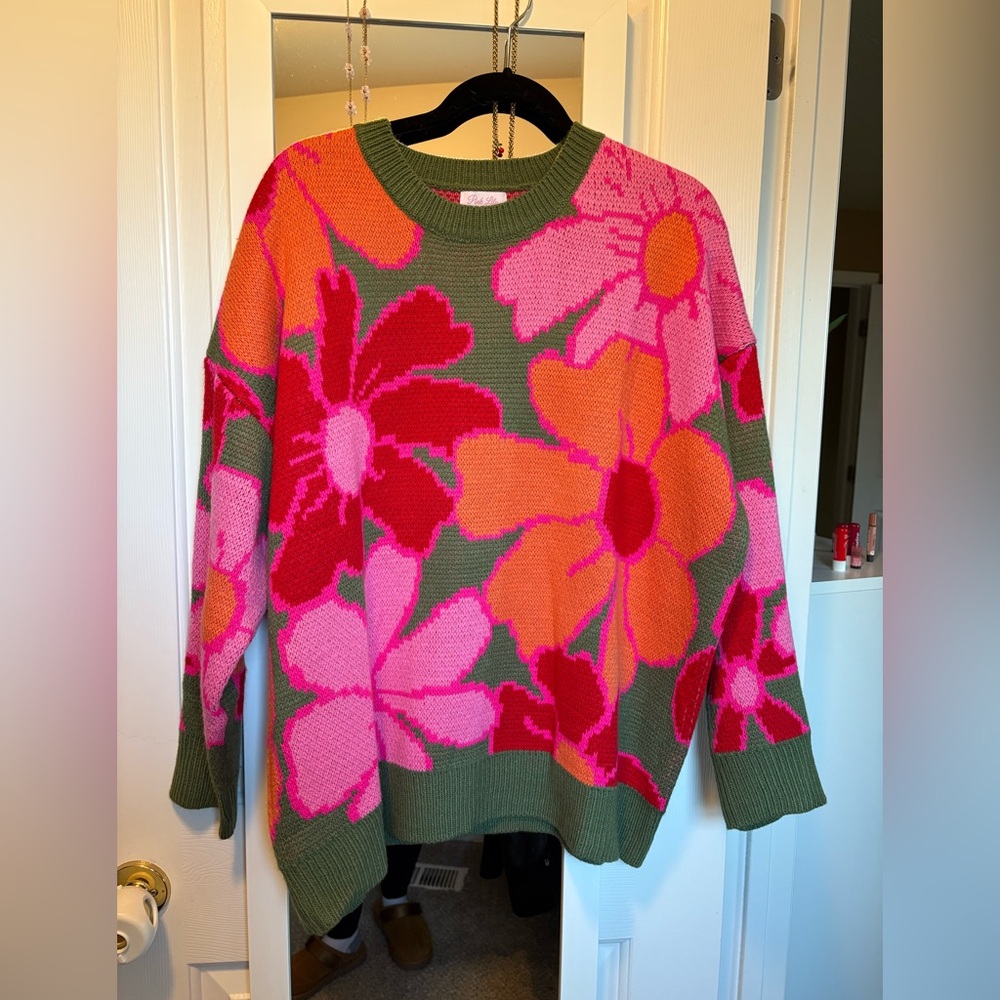 Pink Lily Sweater